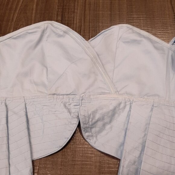 Style Mafia Cliona Top Strapless Off Shoulder Bardot Puff Sleeve Peplum Shirt - Picture 15 of 16